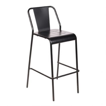 כסא בר מתכת - בר לוט שחור